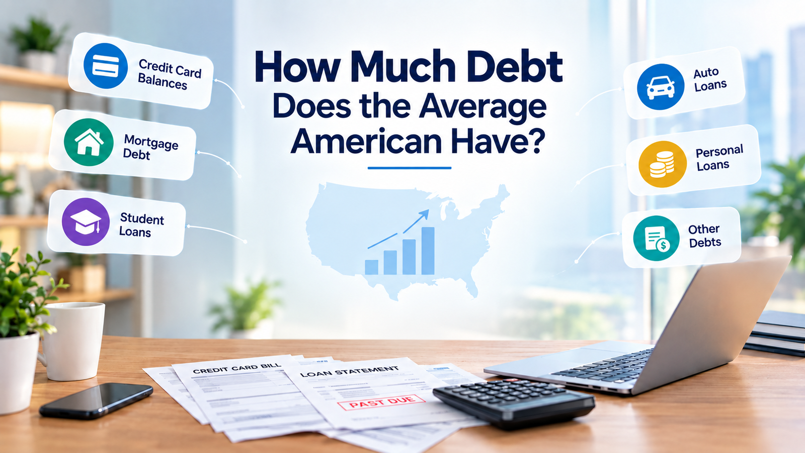 How much debt does the average American have
