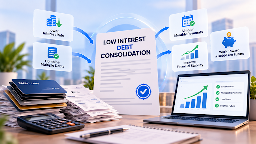 Low-Interest Debt Consolidation: A Practical Guide to Paying Less